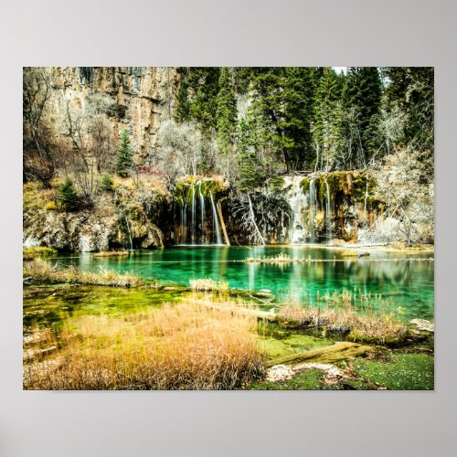 Natures Eternal Beauty  Waterfall Forest Poster