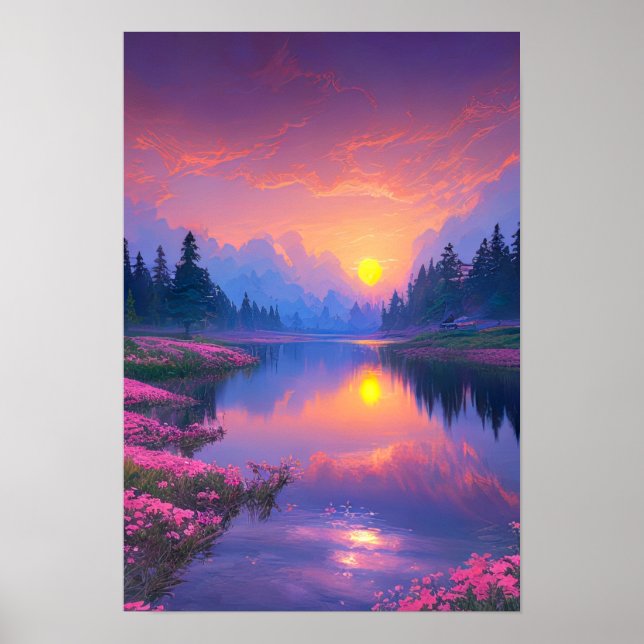 Nature's Evening Symphony Poster (Front)