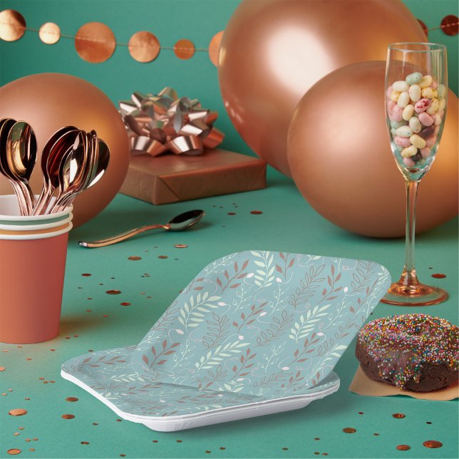 Natures Foliage Paper Plates (Creator Uploaded)