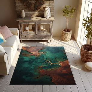 Nature's Fusion: The Resinwood Elegance Area Rug