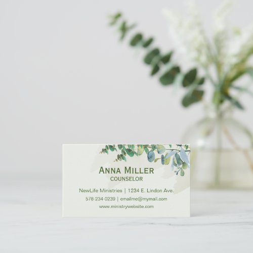 Natures Green Counseling Ministry 2 Business Card