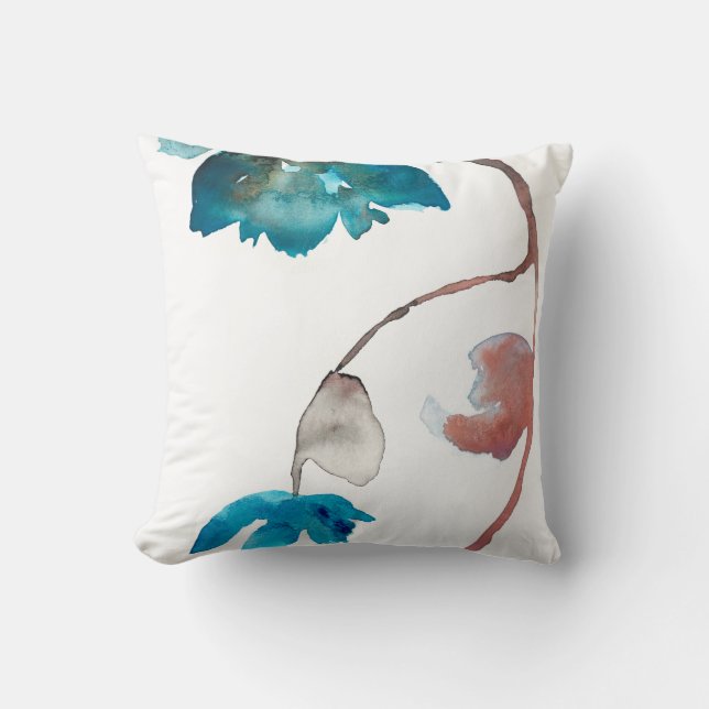 Natures Greenery V Throw Pillow (Front)