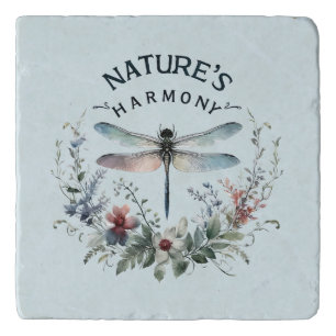 Nature's Harmony - Artistic Dragonfly Trivet