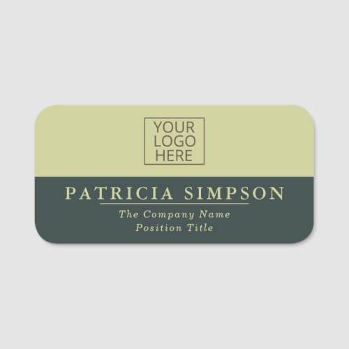 Natures Harmony Hunter Green  Pistachio Yellow Name Tag