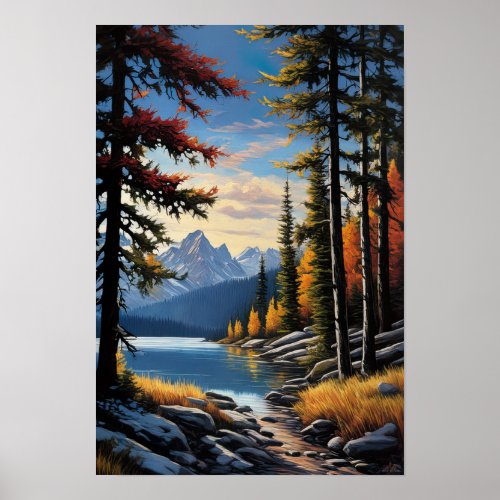 Natures Haven Silence by the Lake Poster