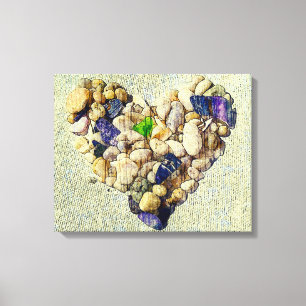 Nature's heart canvas print