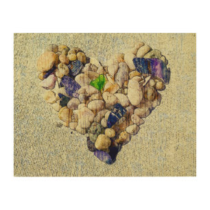 Nature's heart wood wall art