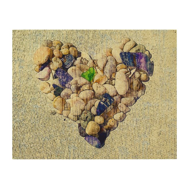 Nature's heart   wood wall art (Front)