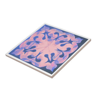 Nature's Hidden Geometry Abstract Geometric Ceramic Tile