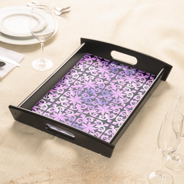 Nature's Hidden Geometry Abstract Geometric  Serving Tray (Front)