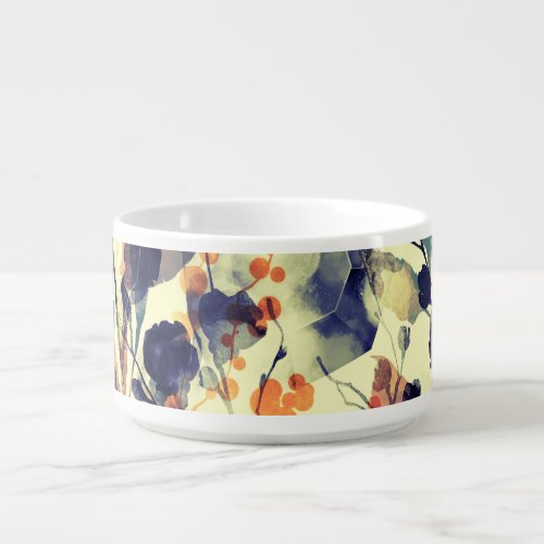 Natures Imprints Floral Leaves Seamless Bowl