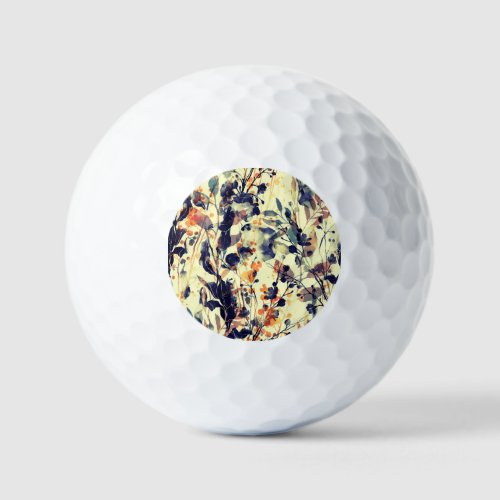 Natures Imprints Floral Leaves Seamless Golf Balls