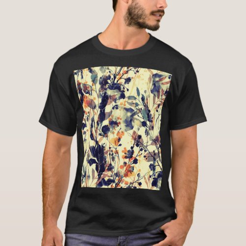 Natures Imprints Floral Leaves Seamless T_Shirt