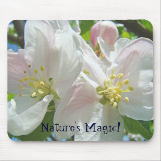 Nature's Magic! mouse pad Pink Apple Blossoms