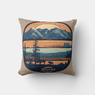 "Nature's Masterpieces: America's National Parks" Throw Pillow