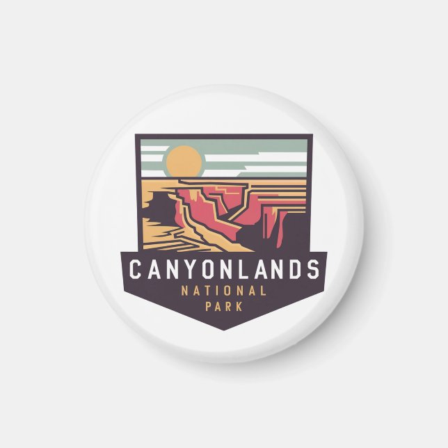 Nature's Masterpieces in Canyonlands National Park Magnet (Front)