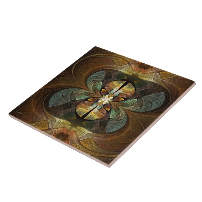 Natures Matrix Bumble Bee Abstract Ceramic Tile (Side)