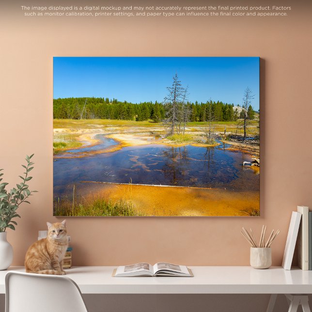Nature's Palette: A Stunning Yellowstone Landscape Canvas Print (Creator Uploaded)