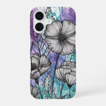 Nature's Palette: Purple, Teal, and Blue Splendor