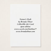 Natures Path Cardinal Art Card (Back)