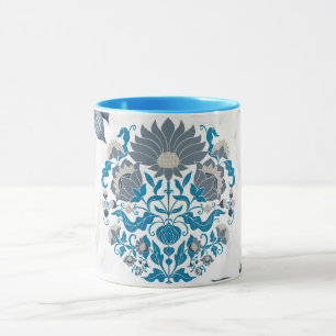 Nature's Peace, Teal Mandala Graphic Art Mug