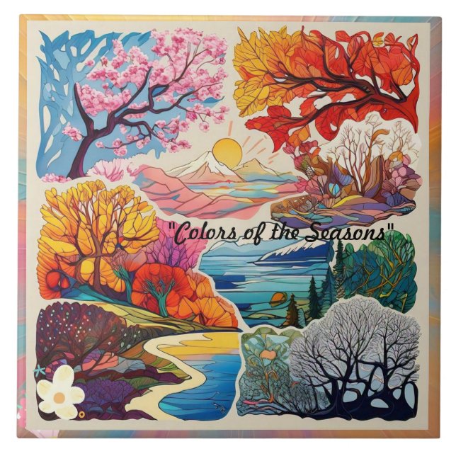 "Nature's Perfect Harmony" Ceramic Tile (Front)