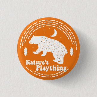 Nature's Plaything // Bear Pin (Orange)