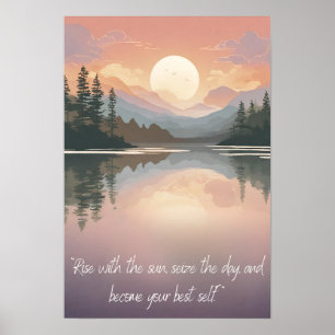 Nature's Positivity: Embracing Peace and Joy Poster