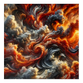 Nature's primal forces acrylic print