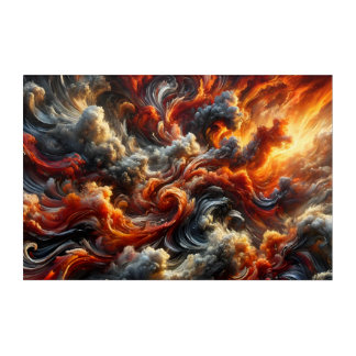 Nature's primal forces acrylic print