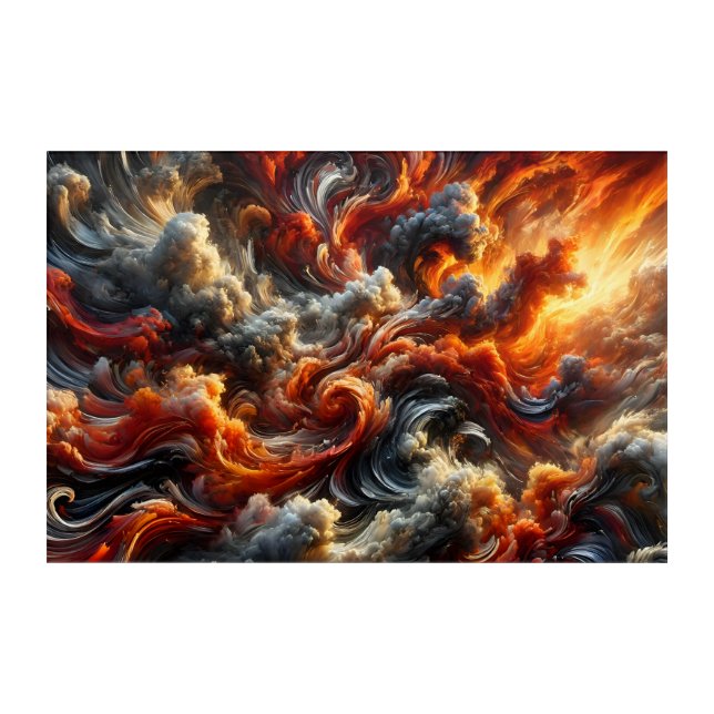 Nature's primal forces acrylic print (Front)