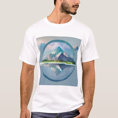 Natures Reflection Mountain Serenity T_Shirt