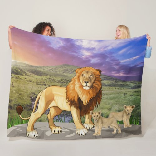 Natures Roar Fleece Blanket