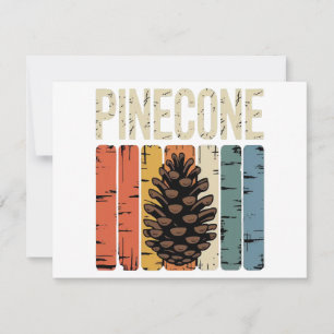 Natures Seed Pinecone Forest Core Holiday Card