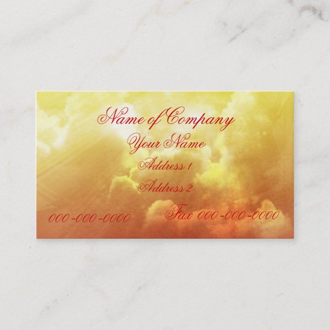 Nature's Spirit  Business Card (Front)