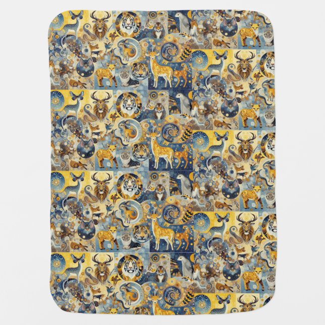 "Nature's Symphony" Baby Blanket (Front)