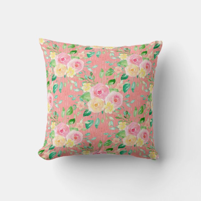 Nature's Symphony Throw Pillow (Front)
