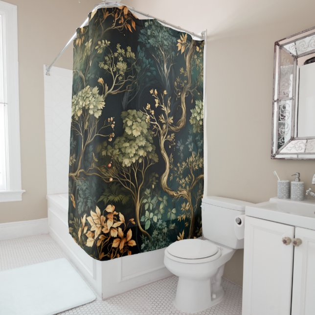 Nature's Tapestry Shower Curtain (In Situ)