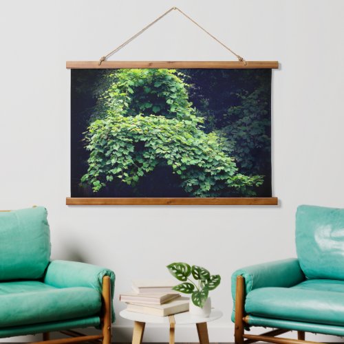 Natures Throne Wild Leafy Vines  Hanging Tapestry