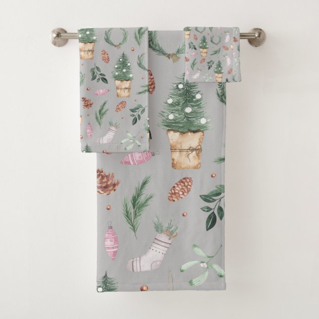 Nature's Winter Treats Bath Towel Set (Insitu)