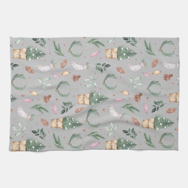 Nature's Winter Treats Kitchen Towel (Horizontal)