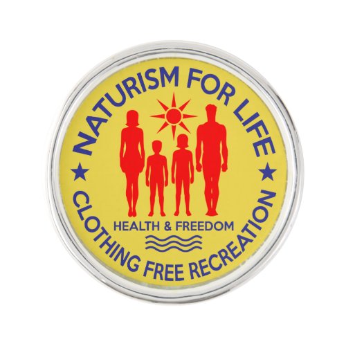 Naturism _ Naturism For Life Lapel Pin