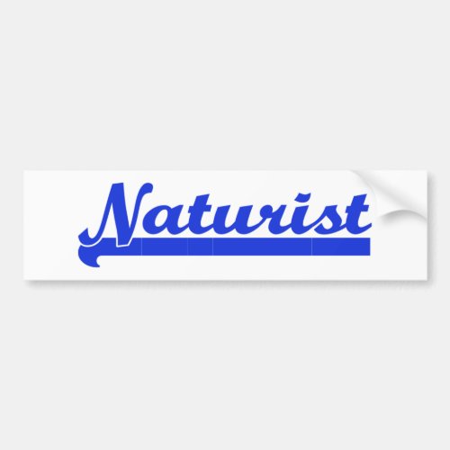 Naturist bumpersticker bumper sticker