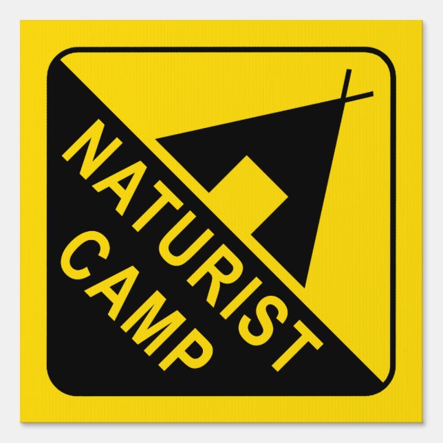 Naturist Camp Sign (Front)