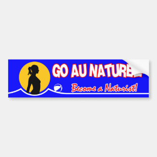 Naturist/Nudist Bumper Sticker