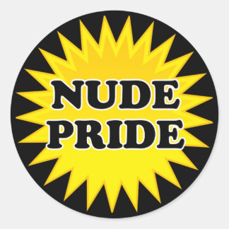 Naturist/Nudist Classic Round Sticker
