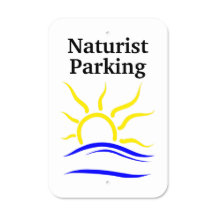 Naturist Symbol Parking Sign