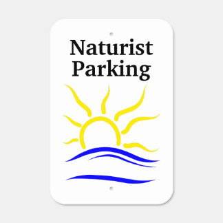 Naturist Symbol Parking Sign