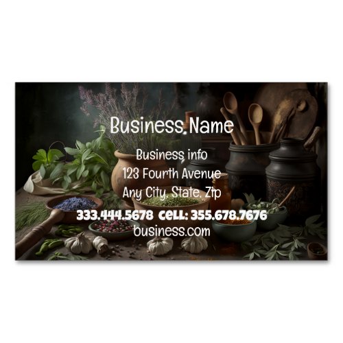 Naturopath Herbalist Healer Holistic Medicine  Business Card Magnet