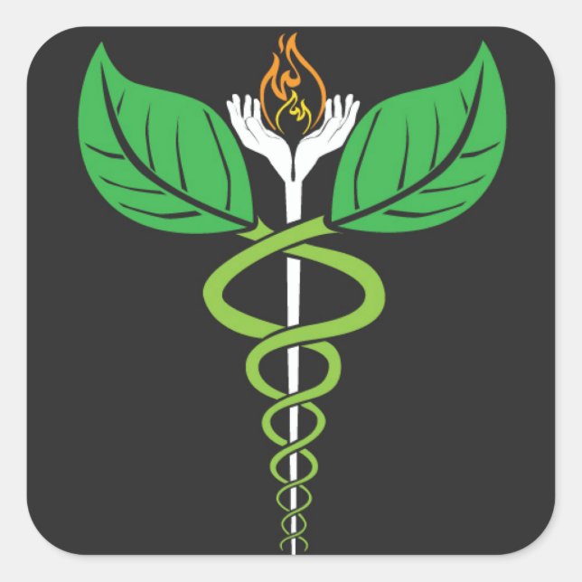 Naturopathic Caduceus Sticker (Front)